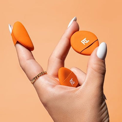 Real Techniques Mini Miracle Concealer Puff Trio – Small Reusable Makeup Puff for Liquid & Cream Foundation & Concealer, Travel-Friendly, Vegan & Cruelty-Free (3 Count)