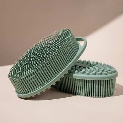 EcoTools Silicone Body Scrubber – Gentle 2-in-1 Exfoliator & Massager, Eco-Friendly, Vegan & Cruelty-Free, Green Avelisse