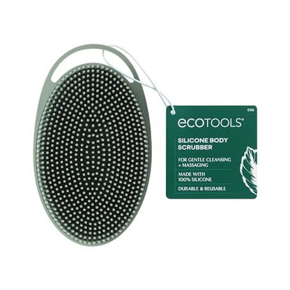 EcoTools Silicone Body Scrubber – Gentle 2-in-1 Exfoliator & Massager, Eco-Friendly, Vegan & Cruelty-Free, Green Avelisse