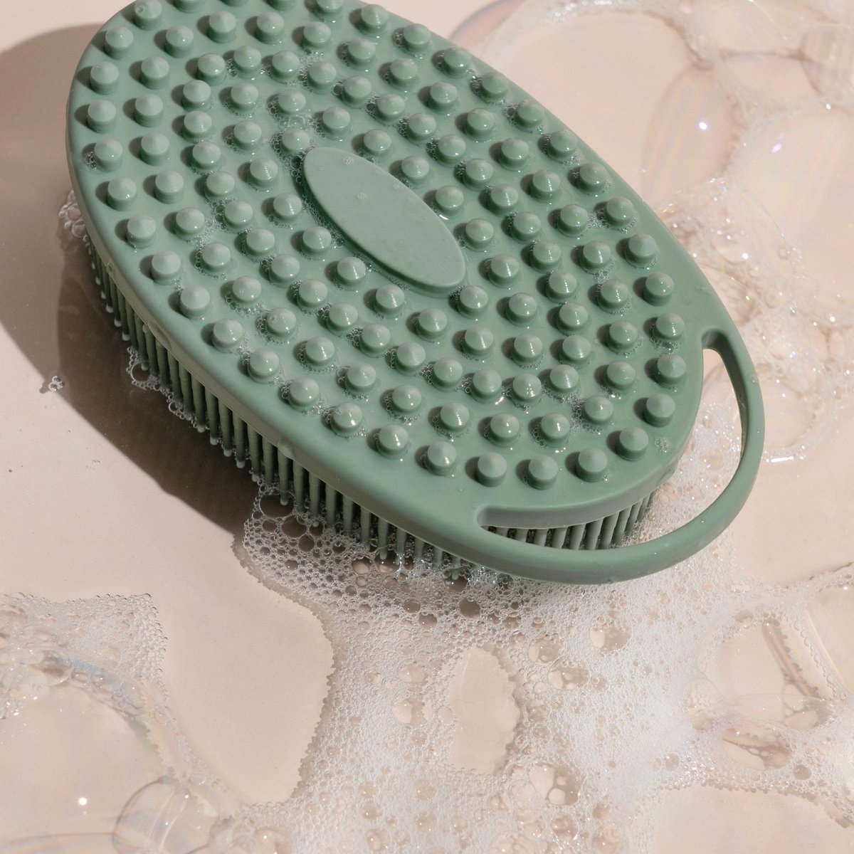 EcoTools Silicone Body Scrubber – Gentle 2-in-1 Exfoliator & Massager, Eco-Friendly, Vegan & Cruelty-Free, Green Avelisse
