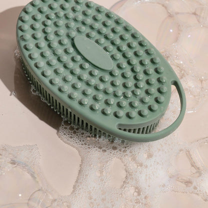 EcoTools Silicone Body Scrubber – Gentle 2-in-1 Exfoliator & Massager, Eco-Friendly, Vegan & Cruelty-Free, Green Avelisse