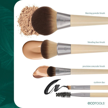 EcoTools Precision Concealer Brush - Vegan & Cruelty-Free Makeup Brush for Under Eyes & Imperfections