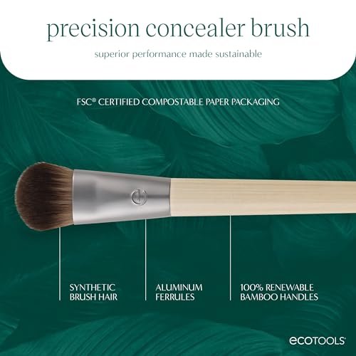 EcoTools Precision Concealer Brush - Vegan & Cruelty-Free Makeup Brush for Under Eyes & Imperfections - görsel 8