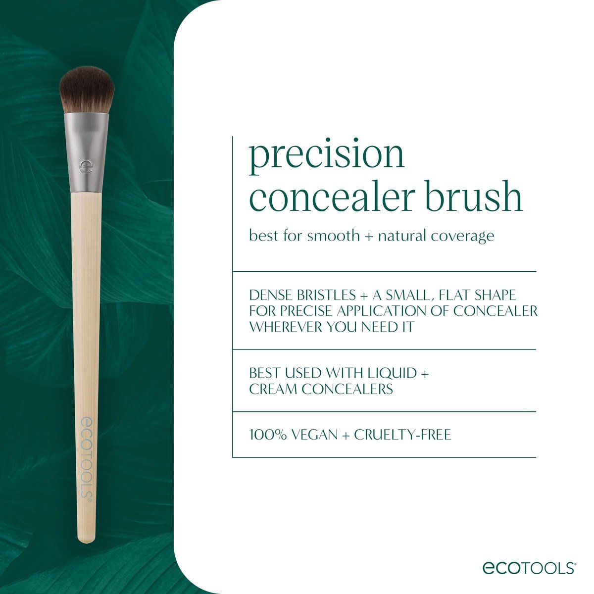 EcoTools Precision Concealer Brush - Vegan & Cruelty-Free Makeup Brush for Under Eyes & Imperfections - görsel 5