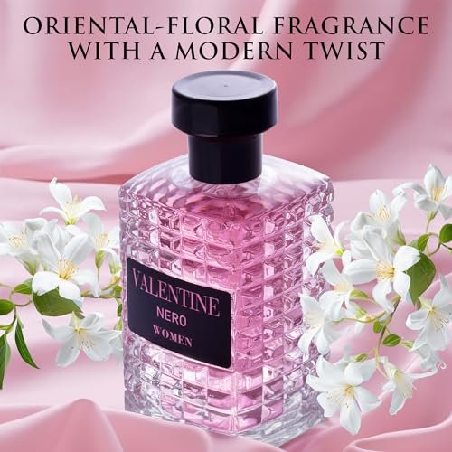 URBAN COLLECTION Valentine for Women Eau De Parfum - Amber Floral Jasmine, Bourbon Vanilla & Woods Oriental-Floral Fragrance with a Modern Twist, 3.4 oz (100ml) Avelisse