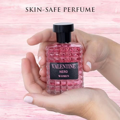 URBAN COLLECTION Valentine for Women Eau De Parfum - Amber Floral Jasmine, Bourbon Vanilla & Woods Oriental-Floral Fragrance with a Modern Twist, 3.4 oz (100ml) Avelisse