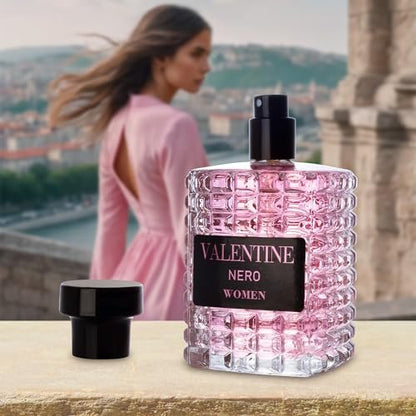 URBAN COLLECTION Valentine for Women Eau De Parfum - Amber Floral Jasmine, Bourbon Vanilla & Woods Oriental-Floral Fragrance with a Modern Twist, 3.4 oz (100ml) Avelisse