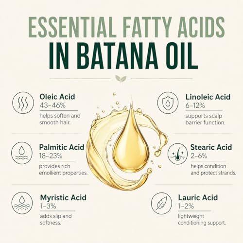 Vitamo 100% Organic Batana Natural Hair Growth Oil – Pure Elaeis Oleifera, Cold Pressed, Dr. Sebi Inspired Scalp & Hair Shine Treatment for Men and Women (4 Fl Oz) Avelisse