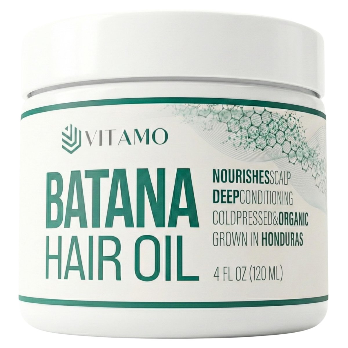 Vitamo 100% Organic Batana Natural Hair Growth Oil – Pure Elaeis Oleifera, Cold Pressed, Dr. Sebi Inspired Scalp & Hair Shine Treatment for Men and Women (4 Fl Oz) Avelisse