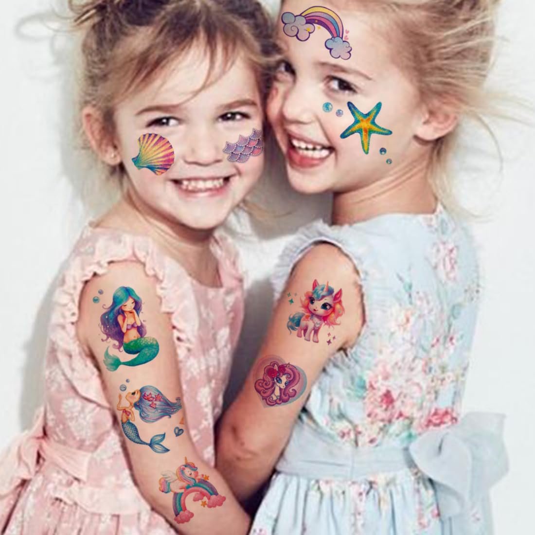 12 Sheets Glitter Temporary Tattoos for Girls - CHARLENT Birthday Party Favors & Goodie Bag Fillers - görsel 7