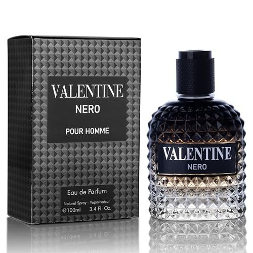 Urban Collection Valentine Nero for Men - Woody Aromatic Eau de Parfum, Masculine Scent with Floral & Mineral Notes, 3.4 Fl Oz - görsel 2