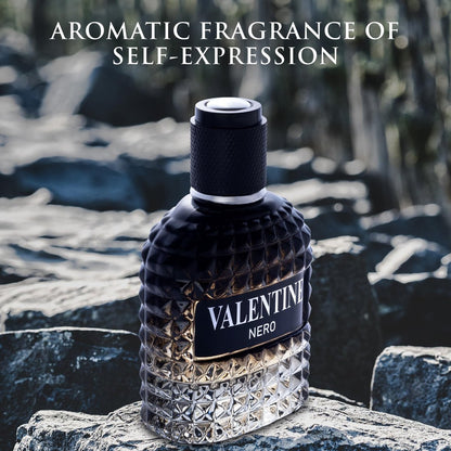 Urban Collection Valentine Nero for Men - Woody Aromatic Eau de Parfum, Masculine Scent with Floral & Mineral Notes, 3.4 Fl Oz