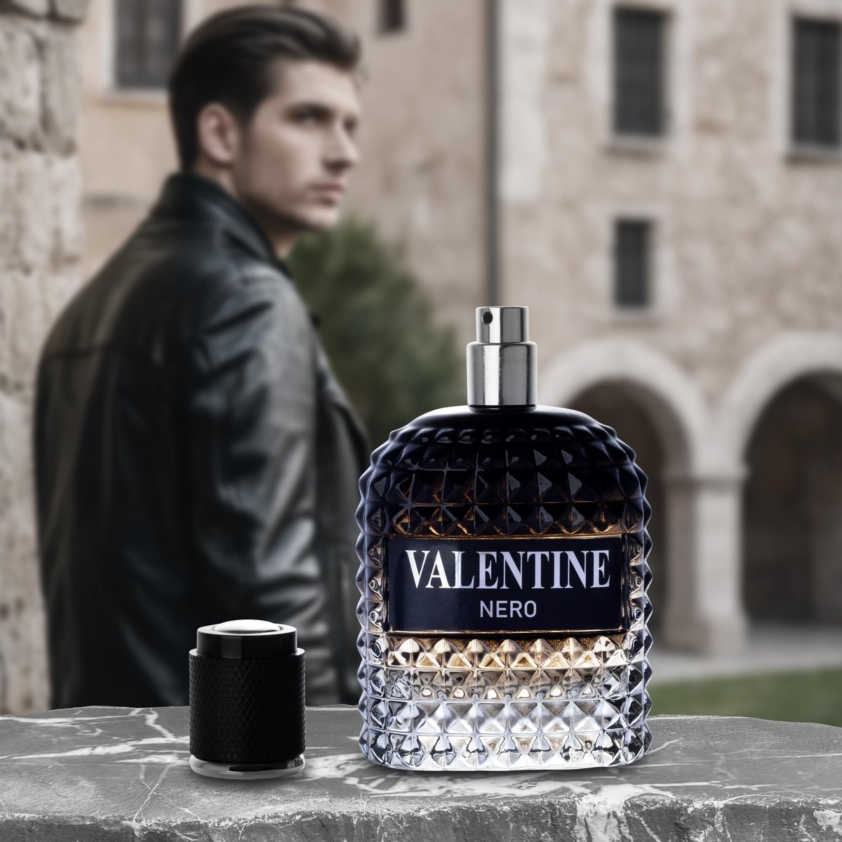 Urban Collection Valentine Nero for Men - Woody Aromatic Eau de Parfum, Masculine Scent with Floral & Mineral Notes, 3.4 Fl Oz - görsel 15