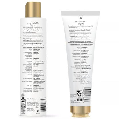 Pantene Nutrient Blends Unbreakable Lengths Shampoo and Conditioner Set – Strengthening Hair Care for Long, Healthy Hair Avelisse