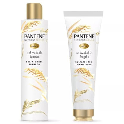 Pantene Nutrient Blends Unbreakable Lengths Shampoo and Conditioner Set – Strengthening Hair Care for Long, Healthy Hair Avelisse