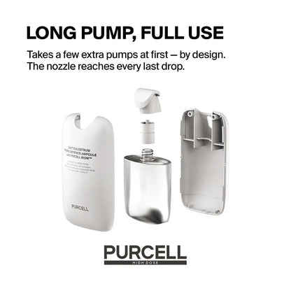PURCELL 24/7 Colostrum Facial Serum Spray (White) - Ampoule Mist for Glass Skin, Long Hydration, Poreless Smooth Skin, Before & After Makeup, Hyaluronic Acid, For All Skin Types, 1.85 fl oz Avelisse