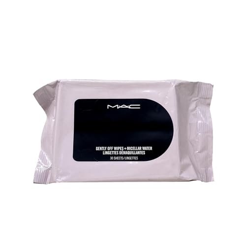 M.A.C Gently Off Wipes + Micellar Water Mini (30 Sheets) – Gentle Face & Eye Makeup Remover Avelisse