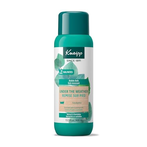 Kneipp Under The Weather Eucalyptus Aromatherapy Bubble Bath – Respiratory Wellness, Vegan, Sulfate Free, 13.5 fl oz Avelisse