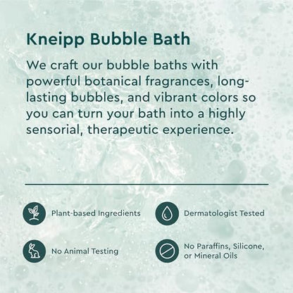 Kneipp Under The Weather Eucalyptus Aromatherapy Bubble Bath – Respiratory Wellness, Vegan, Sulfate Free, 13.5 fl oz Avelisse
