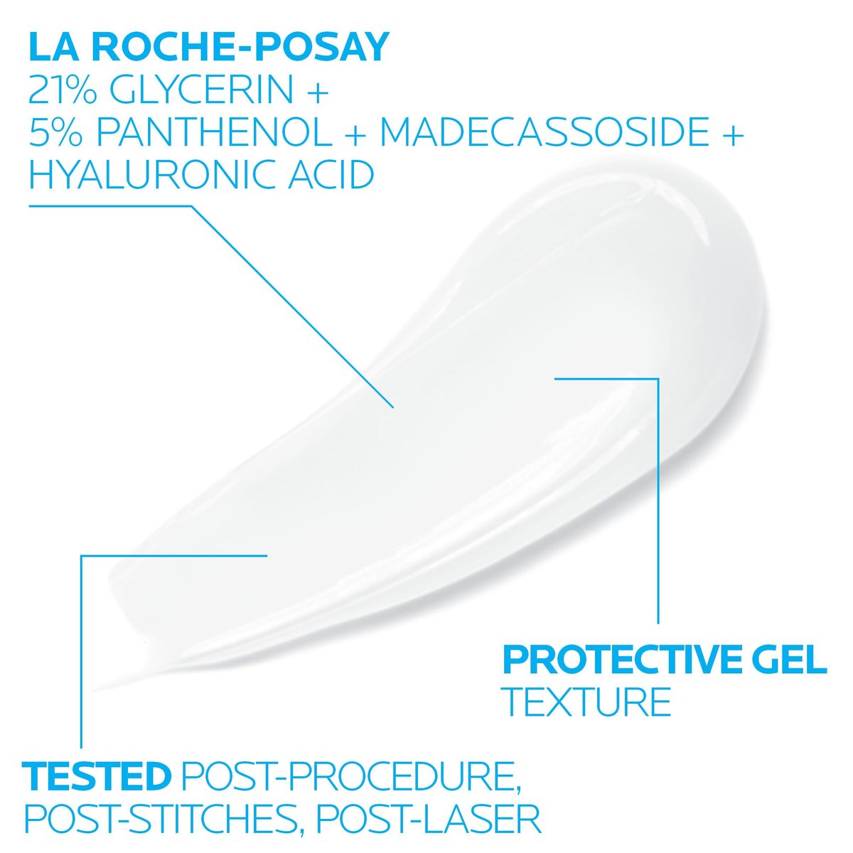 La Roche-Posay Cicaplast Gel B5 - Protective Repair Gel for Cracked, Chapped Skin with Madecassoside and Glycerin, Post-Procedure Care, 1.35 Fl Oz Avelisse