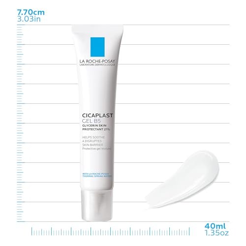 La Roche-Posay Cicaplast Gel B5 - Protective Repair Gel for Cracked, Chapped Skin with Madecassoside and Glycerin, Post-Procedure Care, 1.35 Fl Oz Avelisse