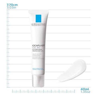 La Roche-Posay Cicaplast Gel B5 - Protective Repair Gel for Cracked, Chapped Skin with Madecassoside and Glycerin, Post-Procedure Care, 1.35 Fl Oz Avelisse