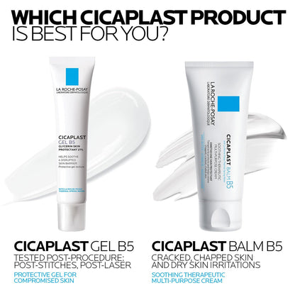 La Roche-Posay Cicaplast Gel B5 - Protective Repair Gel for Cracked, Chapped Skin with Madecassoside and Glycerin, Post-Procedure Care, 1.35 Fl Oz Avelisse