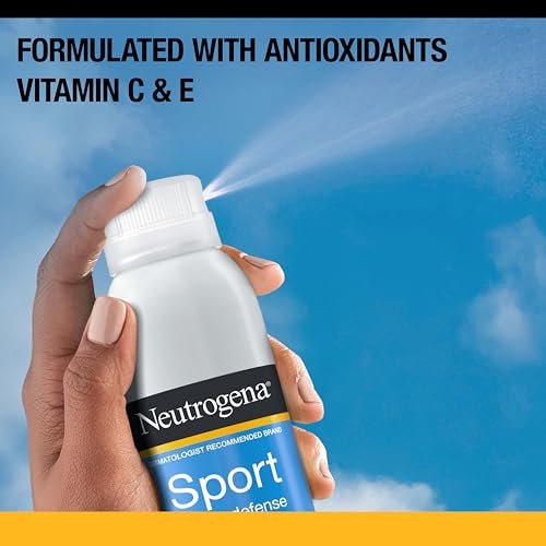 Neutrogena Sport Active Defense SPF 30 Sunscreen Spray – Sweat & Water Resistant Broad Spectrum UVA/UVB Protection, Oxybenzone-Free, 5 oz Avelisse