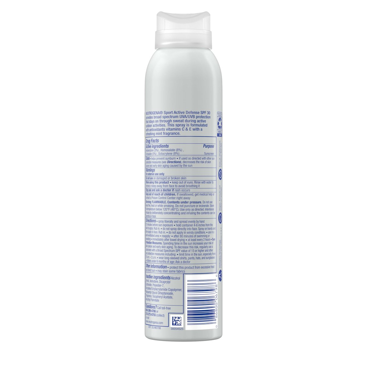Neutrogena Sport Active Defense SPF 30 Sunscreen Spray – Sweat & Water Resistant Broad Spectrum UVA/UVB Protection, Oxybenzone-Free, 5 oz Avelisse