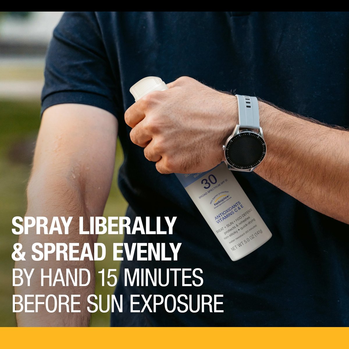 Neutrogena Sport Active Defense SPF 30 Sunscreen Spray – Sweat & Water Resistant Broad Spectrum UVA/UVB Protection, Oxybenzone-Free, 5 oz Avelisse