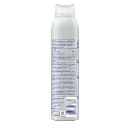 Neutrogena Sport Active Defense SPF 30 Sunscreen Spray – Sweat & Water Resistant Broad Spectrum UVA/UVB Protection, Oxybenzone-Free, 5 oz Avelisse