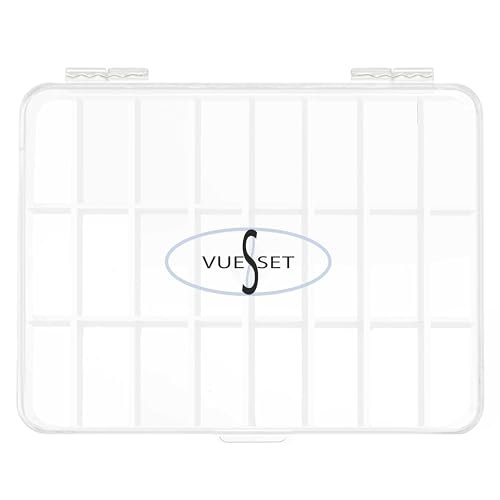 Vueset Tahiti Empty Lipstick Palette Case – Transparent Depotting Container for Custom Makeup Organization Avelisse