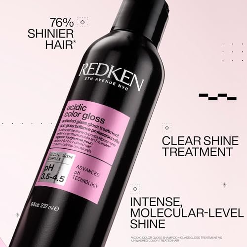 Redken Acidic Color Gloss Glass Gloss Treatment for Color-Treated Hair - 8 Fl Oz - görsel 4