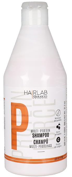 Salerm Hairlab Multi-Protein Shampoo Fortifying Formula with Hydrolyzed Keratin – 42.3 oz Professional Size Avelisse