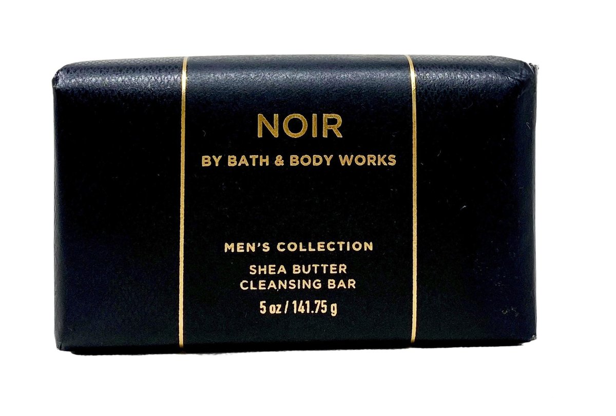 Bath & Body Works Men's Collection Noir Cleansing Bar - 2 Pack (5 oz Each) - Deep, Masculine Scent Avelisse