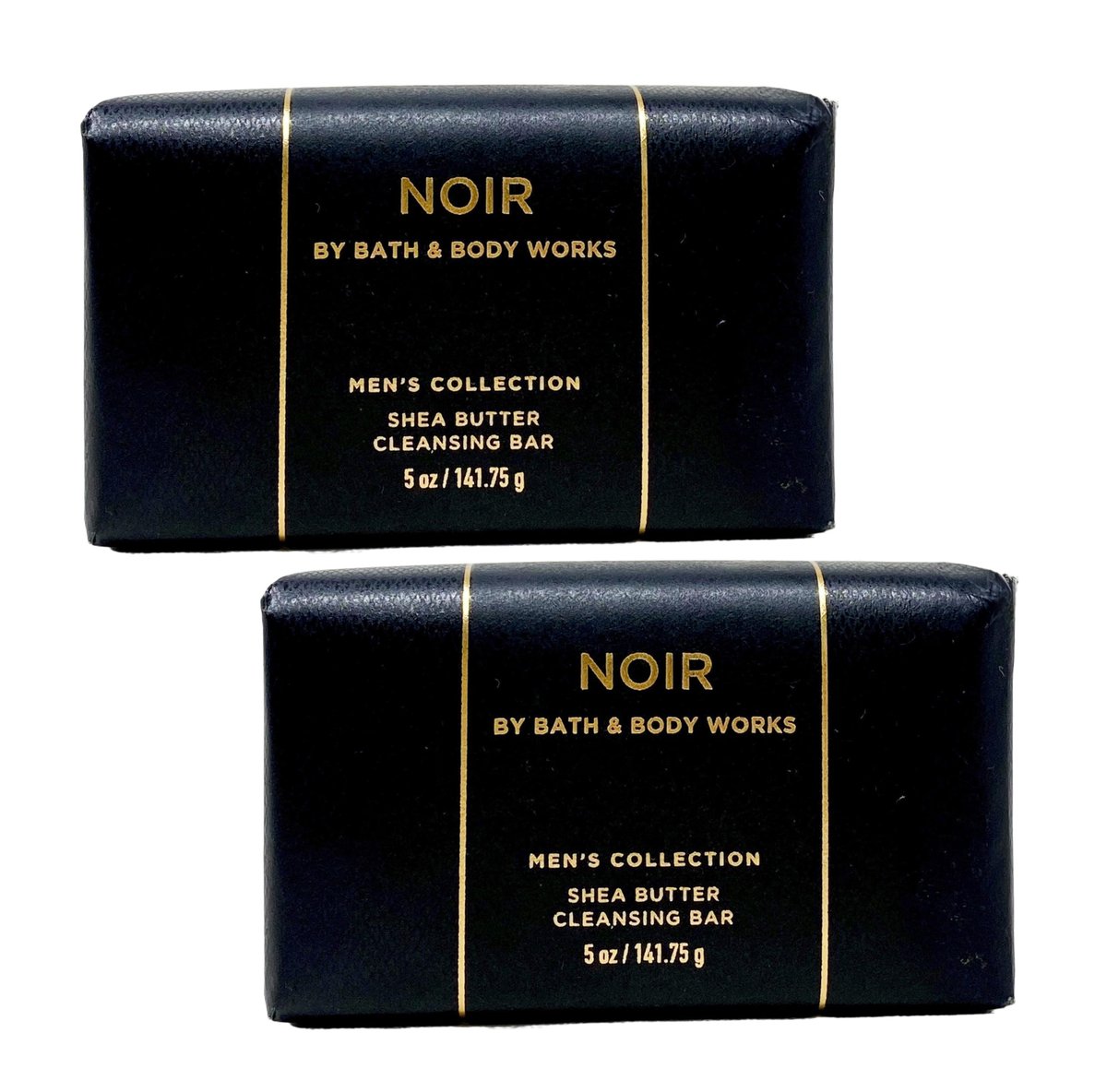 Bath & Body Works Men's Collection Noir Cleansing Bar - 2 Pack (5 oz Each) - Deep, Masculine Scent Avelisse