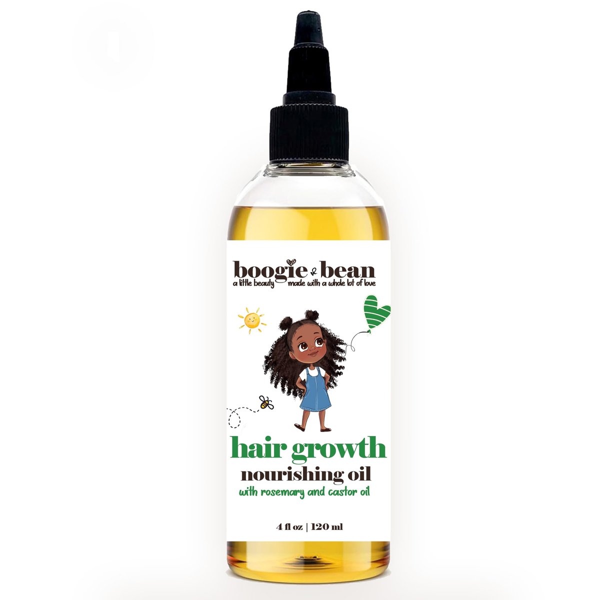 Natural Hair Growth Oil for Kids and Infants - Rosemary Oil for 4C Black Hair, Non-GMO (4 Fl Oz) Avelisse