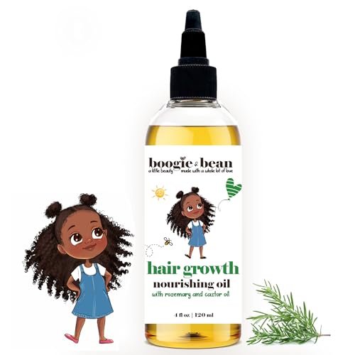 Natural Hair Growth Oil for Kids and Infants - Rosemary Oil for 4C Black Hair, Non-GMO (4 Fl Oz) Avelisse