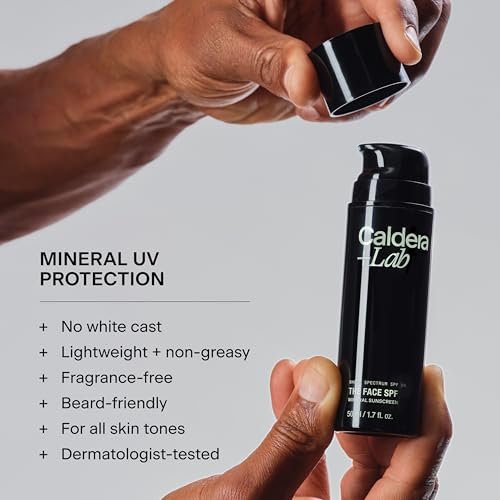 Caldera + Lab The Face SPF 30 - No White Cast Mineral Sunscreen, 1.69 Fl Oz Avelisse