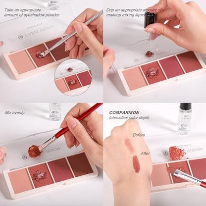 YOUNG VISION Makeup Mixing Liquid - Waterproof Eyeshadow & Foundation Mixing Medium, Eyeliner Sealer & Pigment Enhancer (0.3 fl oz, Transparent)