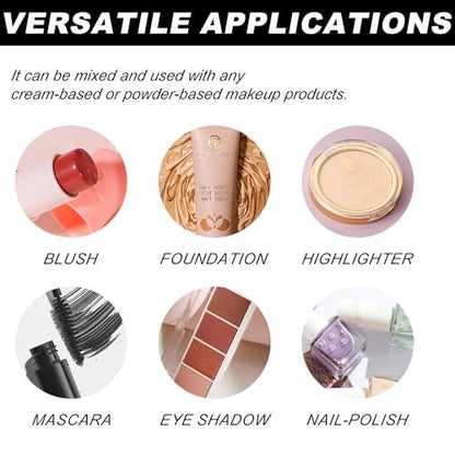 YOUNG VISION Makeup Mixing Liquid - Waterproof Eyeshadow & Foundation Mixing Medium, Eyeliner Sealer & Pigment Enhancer (0.3 fl oz, Transparent)
