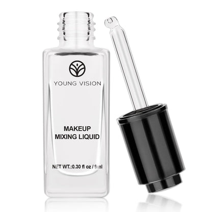 YOUNG VISION Makeup Mixing Liquid - Waterproof Eyeshadow & Foundation Mixing Medium, Eyeliner Sealer & Pigment Enhancer (0.3 fl oz, Transparent)