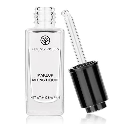 YOUNG VISION Makeup Mixing Liquid - Waterproof Eyeshadow & Foundation Mixing Medium, Eyeliner Sealer & Pigment Enhancer (0.3 fl oz, Transparent) - görsel 2