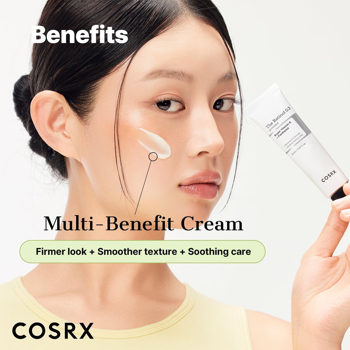 COSRX Retinol 0.3% Cream - Anti-Aging Eye & Neck Cream for Firm Skin, Reduces Wrinkles & Fine Lines - Gentle Daily Korean Skincare, 0.67 oz - görsel 7