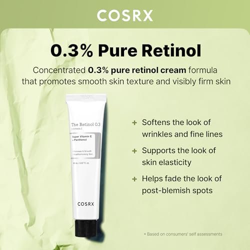 COSRX Retinol 0.3% Cream - Anti-Aging Eye & Neck Cream for Firm Skin, Reduces Wrinkles & Fine Lines - Gentle Daily Korean Skincare, 0.67 oz - görsel 4