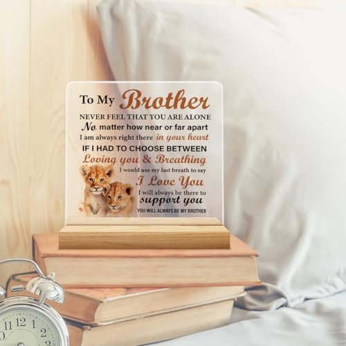 Brother's Gift: Acrylic Desk Sign - Meaningful for Birthday, Christmas, Graduation - görsel 10