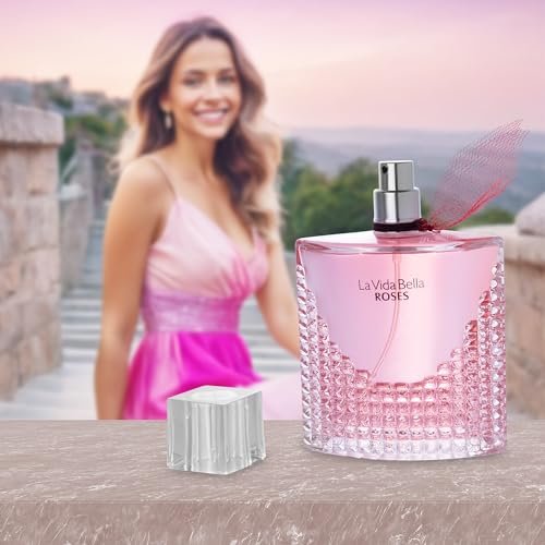 La Vida Bella Roses for Women Eau De Parfum - Floral Amber Fragrance with Raspberry, Pink Pepper & Bergamot - 100ml Avelisse