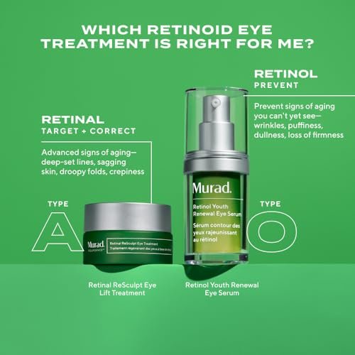 Murad Retinal ReSculpt Eye Lift Treatment - Age-Defying Eye Cream with Encapsulated Retinal, Gentian Root & Oat-Firming Film for Youthful Eyes - Tightens Droopy Lids & Under-Eye Bags - 0.5 Fl Oz Avelisse