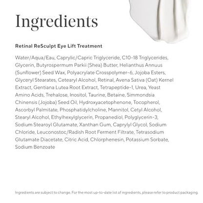 Murad Retinal ReSculpt Eye Lift Treatment - Age-Defying Eye Cream with Encapsulated Retinal, Gentian Root & Oat-Firming Film for Youthful Eyes - Tightens Droopy Lids & Under-Eye Bags - 0.5 Fl Oz Avelisse