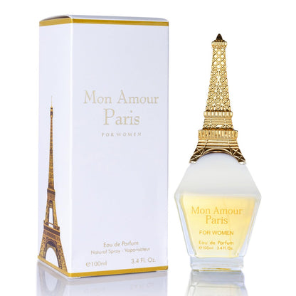 Mon Amour Paris for Women Eau De Parfum - Floral & Fruity Fragrance with Ylang-Ylang, Damascus Rose & Jasmine - Classy & Elegant Perfume for Daily Wear & Special Occasions - 100ml (3.4 Fl Oz) Avelisse